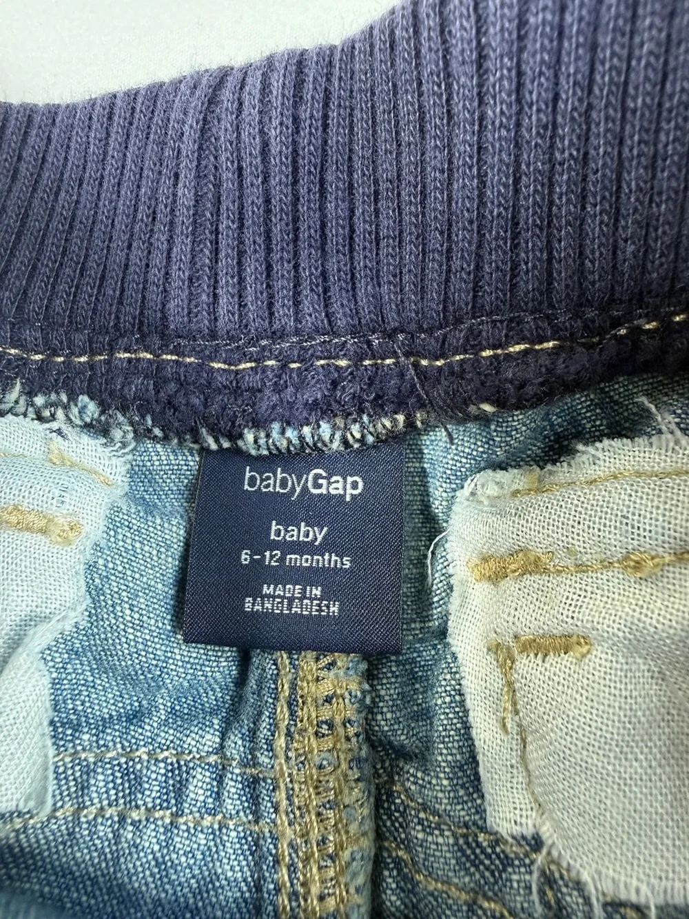 VINTAGE BABYGAP Y2K Carpenter Utility Denim‎ Shorts Baby 6-12 Months 2009 Cargo